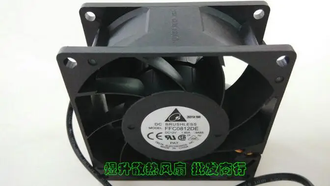 Delta FFC0812DE 12 В постоянного тока 1 80 а 80*80*38 мм четырехлинейный ШИМ вентилятор