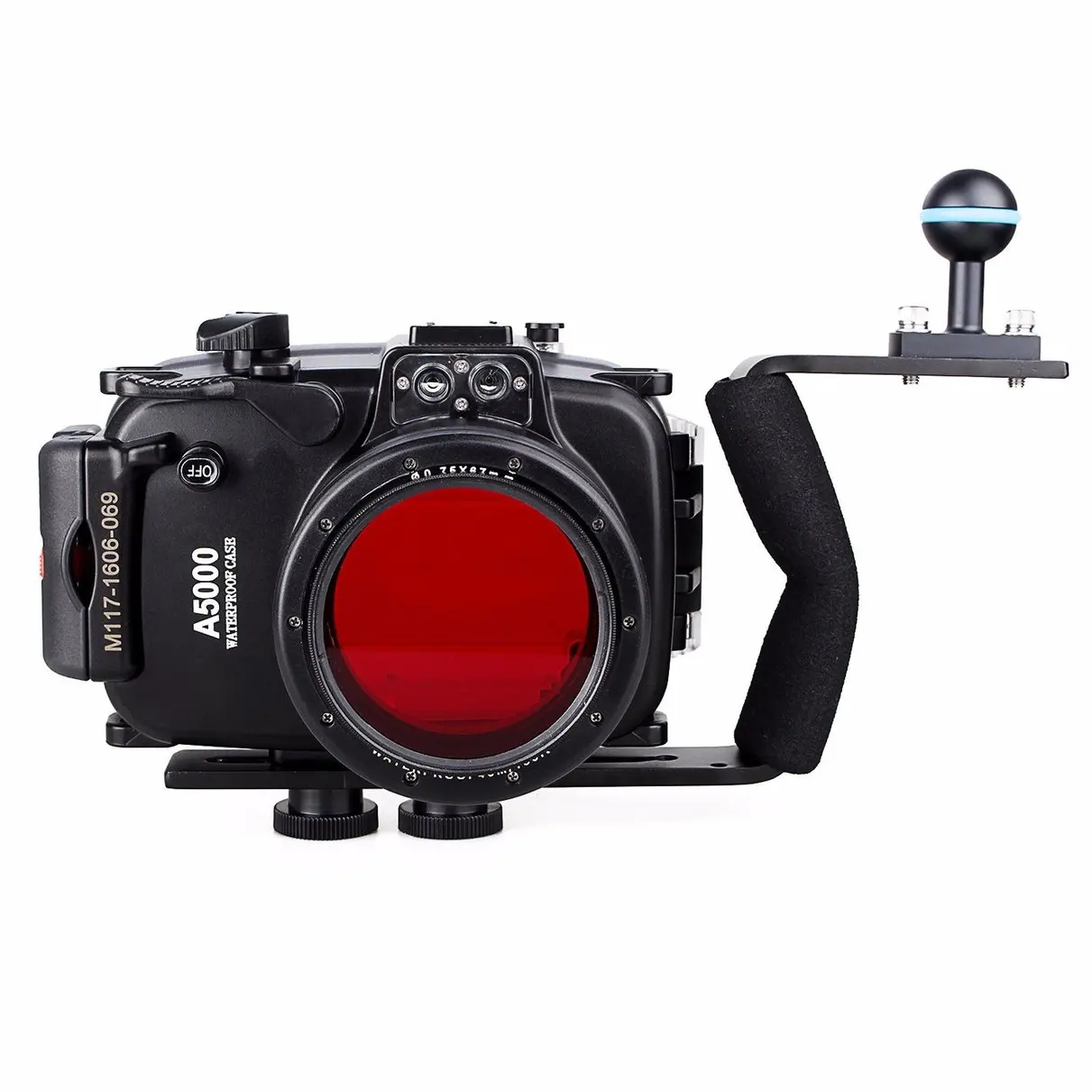 Водонепроницаемый чехол для подводной Камеры Sony A5000 16 50 мм + алюминиевая ручка
