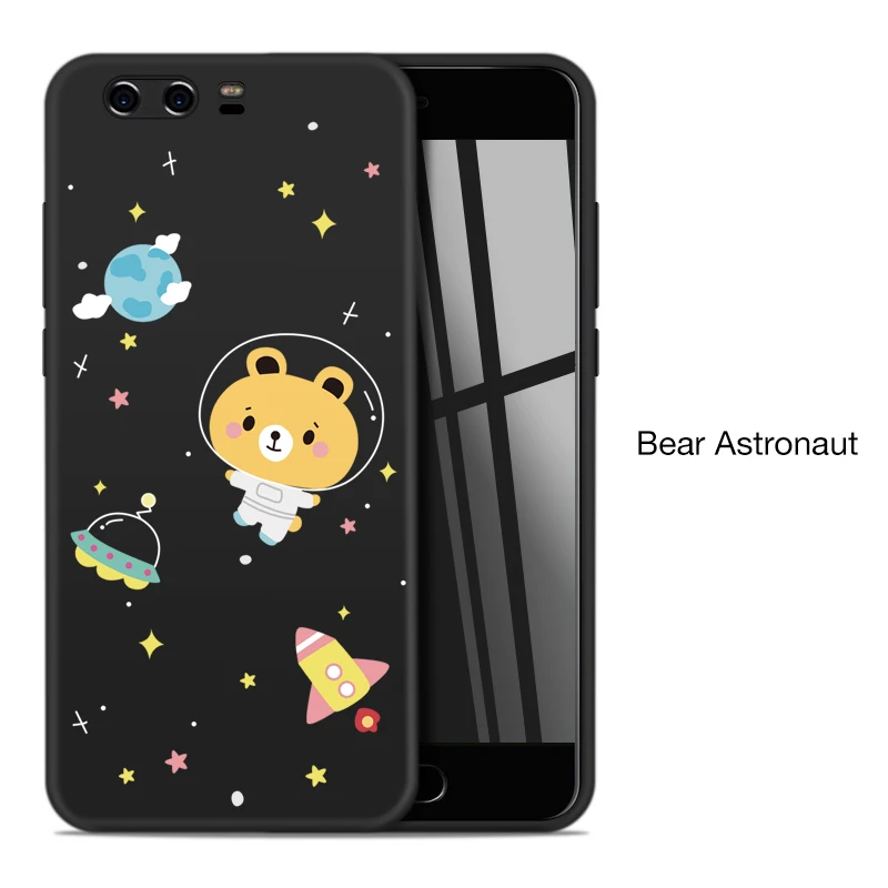 Bear Astronaut Asina, милый мультяшный чехол для huawei P10, чехол, силиконовый чехол, Fundas для huawei P9 Lite P20 Lite P, умный чехол, противоударный чехол - Цвет: Bear Astronaut