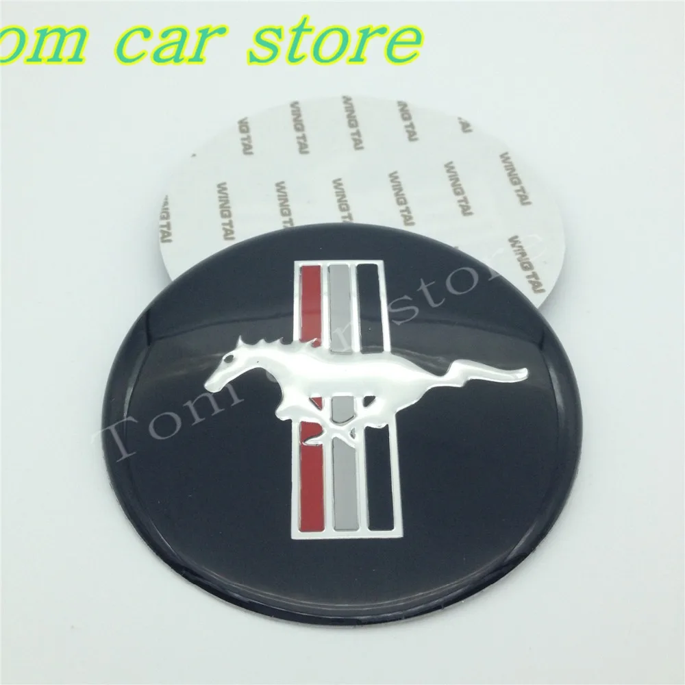4pcs/lot Car styling 65mm Mustang Running Horse Emblem Wheel Center Hub Cap Resin Badge wheel Decal Sticker accessories |