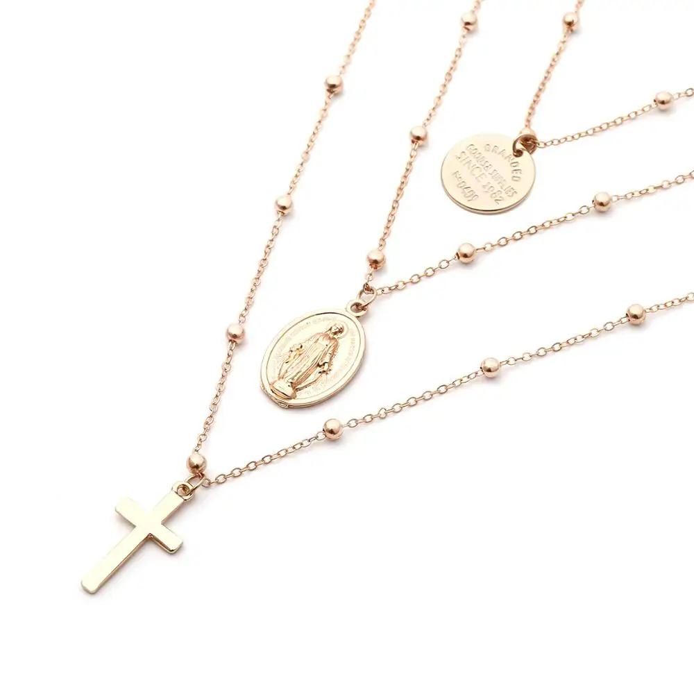 

Bls-miracle New Multi-layer Sequins Necklace For Women BOHO DIY Multiple Styles Chokers Necklaces Collar Fashion Jewelry Gift