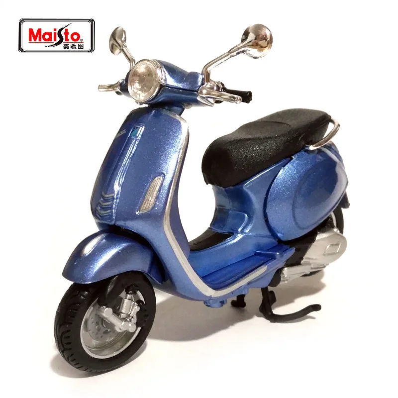 Maisto 1:18 Vespa Primavera 150 мотоцикл литье под давлением маленькая модель мотоцикла светло