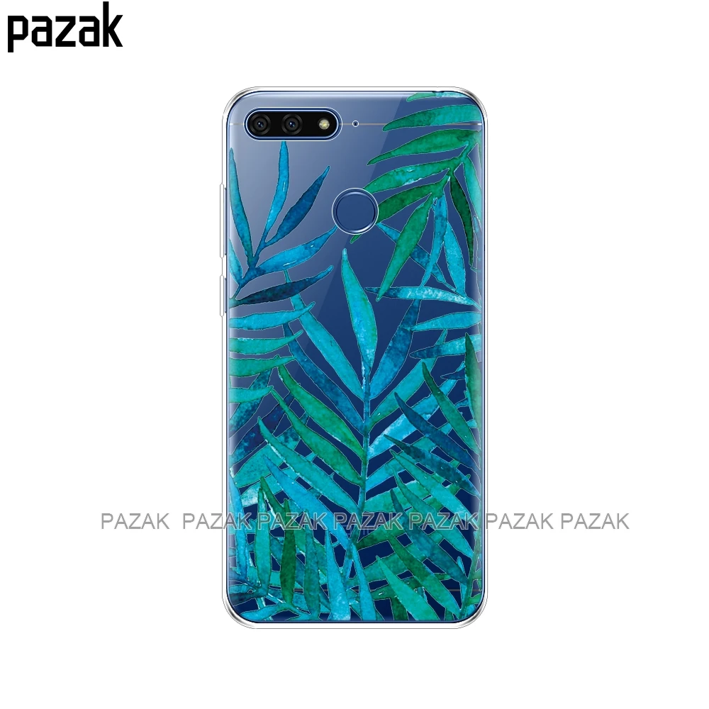 61355 Силиконовый чехол для huawei honor 7C, 5,7 дюймов, чехол мягкий, симпатичный, из ТПУ, защитный чехол для телефона huawei honor 7c Aum-L41 - Цвет: 61355