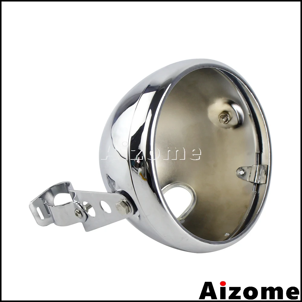 Мотоцикл сталь 7 &quotналобный фонарь гладкий корпус ведро для Harley на заказ дюймов