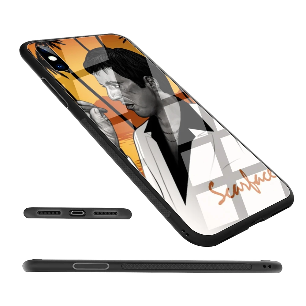 Чехол Lavaza scarface из закаленного стекла ТПУ для iPhone XS Max XR X 8 7 6 6S Plus 5 5S SE | Мобильные