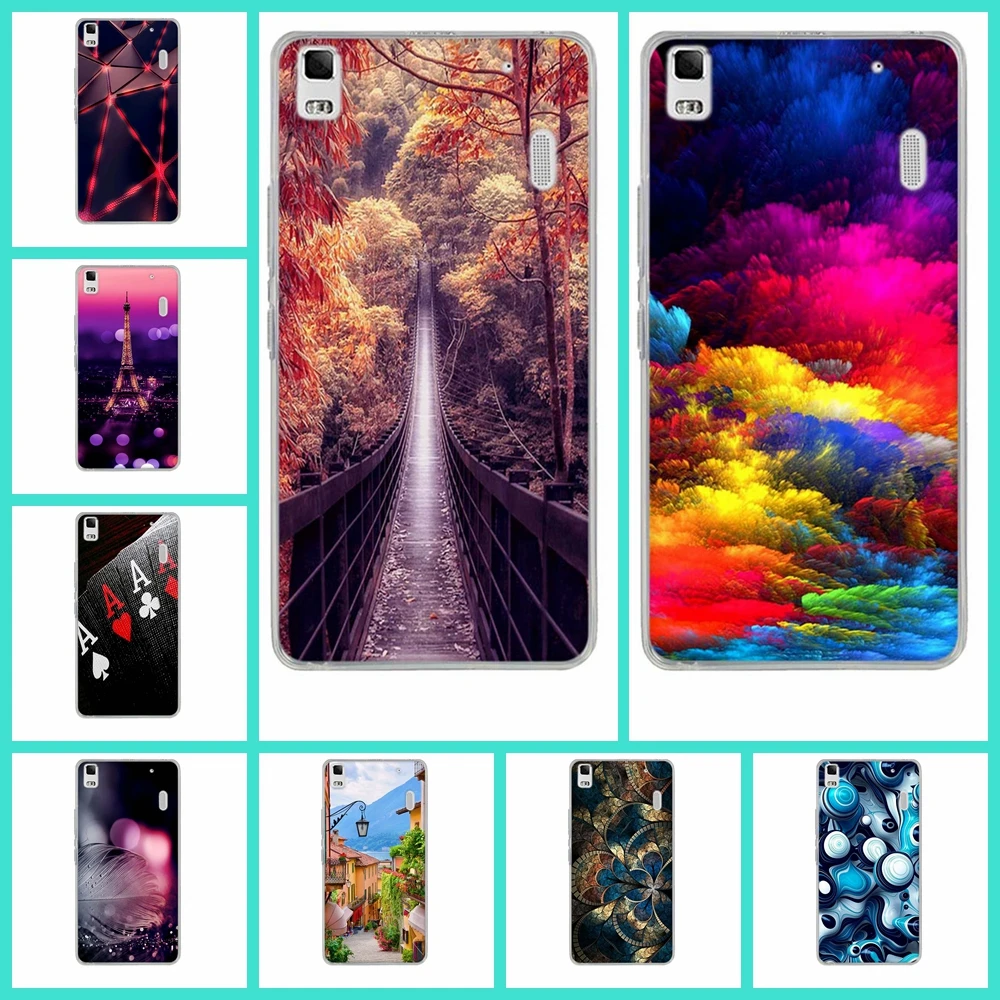 Luxury Painted Soft Case For Lenovo K3 Note Phone Bags A7000 Back Cover Silicone | Мобильные телефоны и аксессуары