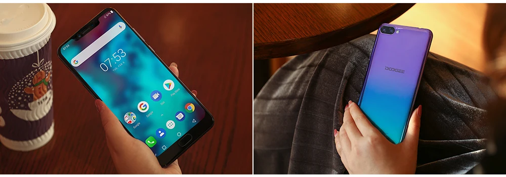 DOOGEE Y7 Plus мобильный телефон MTK6757 Восьмиядерный 2,5 ГГц 6 ГБ ОЗУ 64 Гб ПЗУ 6,18 дюймов 1080*2246 экран 16,0 Мп+ 13,0 МП 5080 мАч Android 8,1