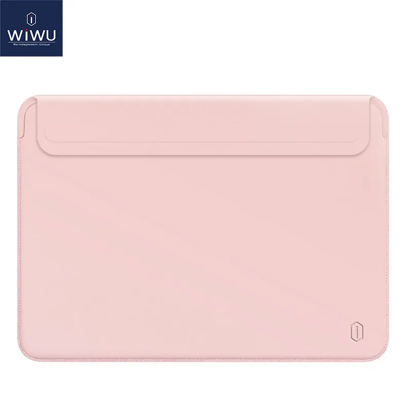 WiWU чехол для ноутбука MacBook Pro 13 A2159 водостойкая сумка для ноутбука чехол для MacBook Air 13 из искусственной кожи чехол для ноутбука 15 - Цвет: Розовый