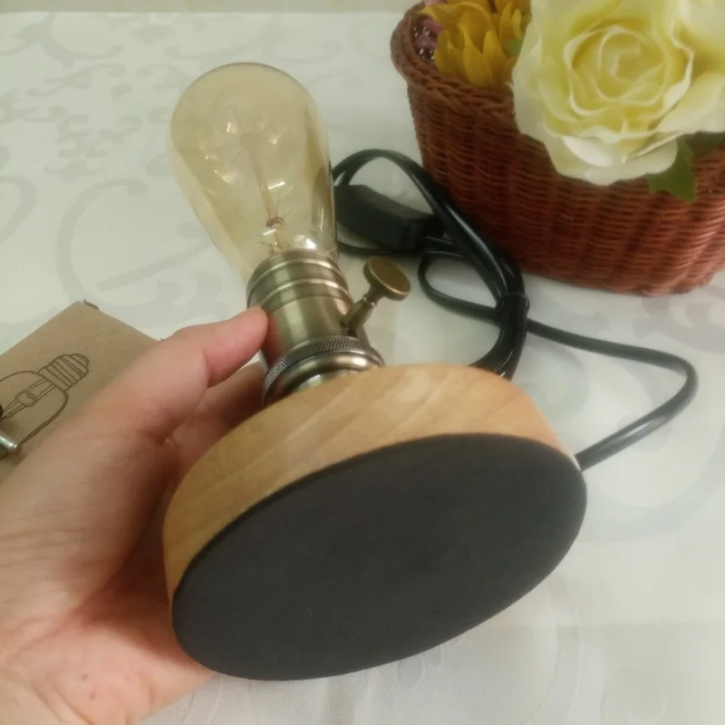 Винтажная керамическая лампа Эдисона настольная 40 Вт индивидуальное украшение