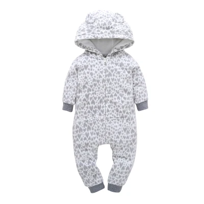 Для малышей, с милым медведем Комбинезон флисовый комбинезон Bebes кукла трансфер до теплая одежда с капюшоном на осень, комбинезоны для девочек Комбинезон Одежда для мальчиков Одежда для новорожденных, комплект детской одежды, Bebe - Цвет: 020-13