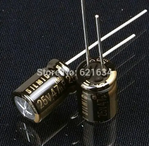 

[VK]50PCS ELNA 47uF 25V SILMIC II RFS Audio Capacitor NEW Hi-Fi caps free shipping