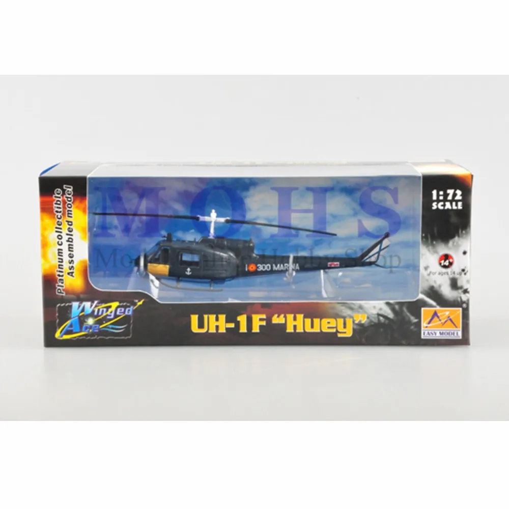 Easy Model 36919 собранная модель завершена масштабная весы вертолет UH-1F Huey Испания