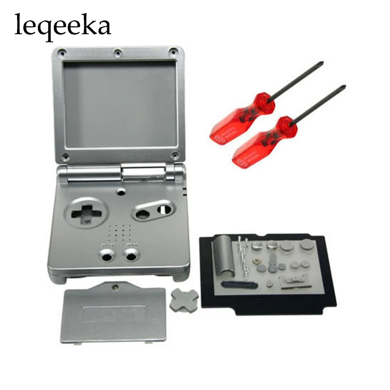 1 комплект серебристый чехол для Nintendo For GBA корпус SP + крышка экрана ИНСТРУМЕНТ ДЛЯ