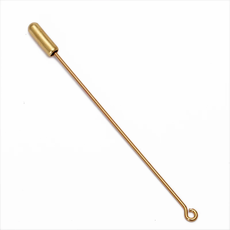 gold 20 шт./лот 50/70 мм Длина глазом петли, брошь с застежкой, Медь broocher английские булавки с фиксаторы уход за кожей лица маска для DIY ювелирных изделий - Цвет: gold