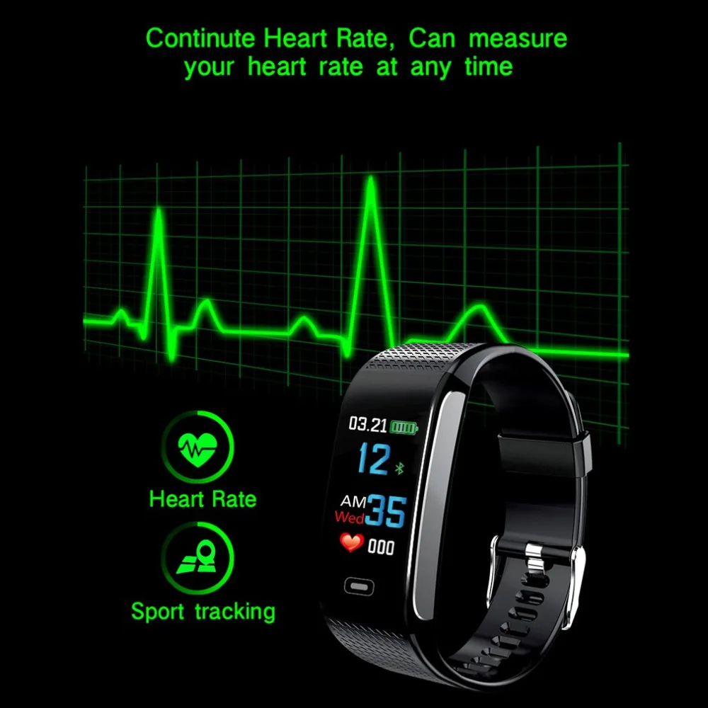 CK18S Smart Watch Color Screen Blood Pressure Heart Rate Monitor Remote Camera IP67 Waterproof Bluetooth Sports | Электроника