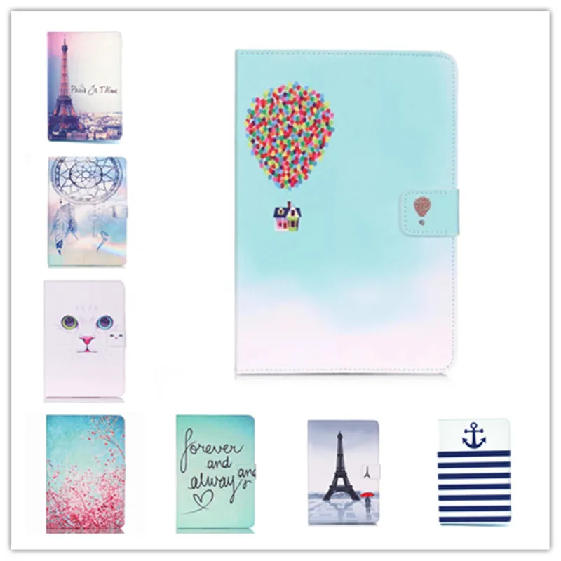 Силиконовый кожаный чехол книжка с рисунком кота для apple iPad Mini 1 2 3|ipad case book|case for