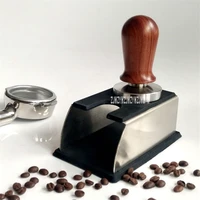 ye400 constant force 5158mm coffee powder hammer quality food grade 304 stainless steel base solid wood handle coffee tamper