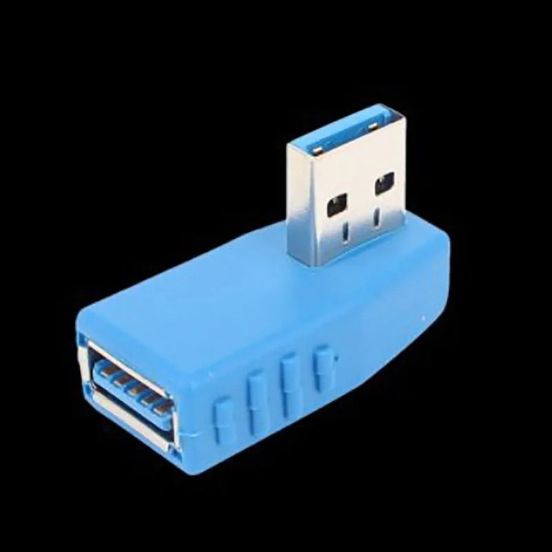 

1pc 90 Degree Left Right Angled USB 3.0 A Male To Female Adapter Connector For Laptop PC