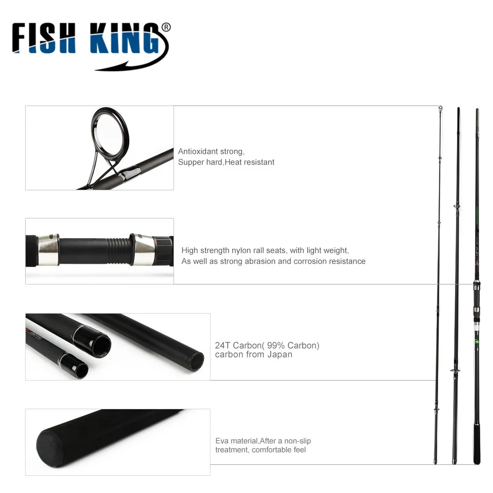 Удочка для ловли карпа FISH KING стандартная 3 6 м 9 C.W 5 фунта сек диаметр задней части 2