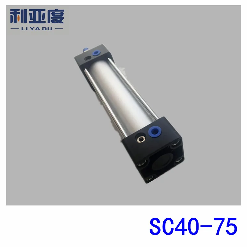 

SC40*75 Rod aluminum alloy standard cylinder SC40X75 pneumatic components 40mm Bore 75mm Stroke