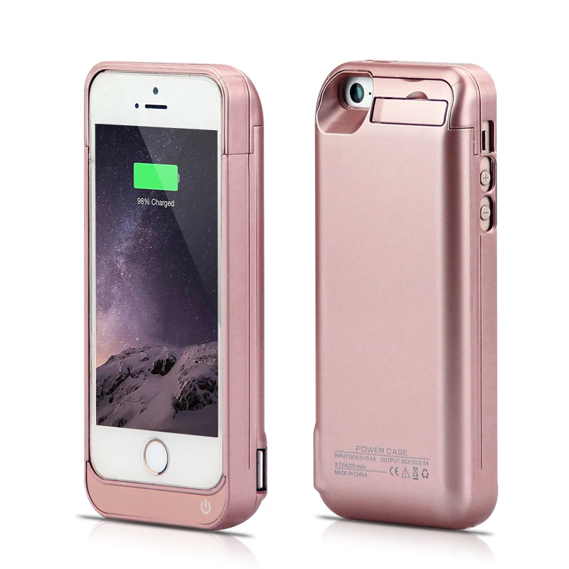 Для Iphone 5 Чехол для аккумулятора 2019 4200 мАч Внешнее зарядное устройство Внешний