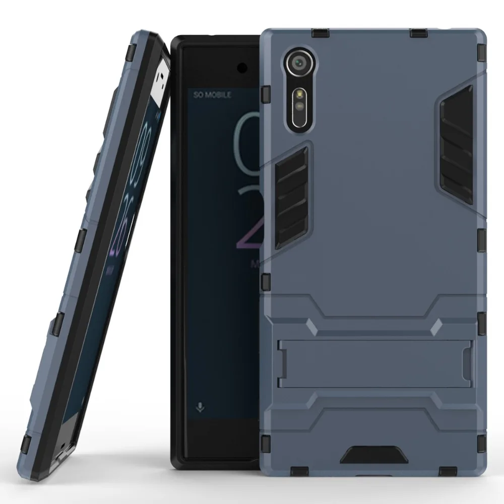Противоударный защитный чехол для Sony Xperia XZ F8331 F8332 TPU + PC жесткий Fundas Holder |