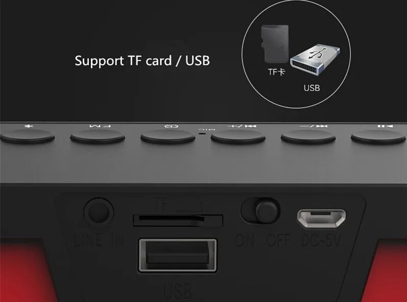 Портативный динамик HiFi мини беспроводной Bluetooth динамик fm-радио усилитель с Микрофоном русский SP019