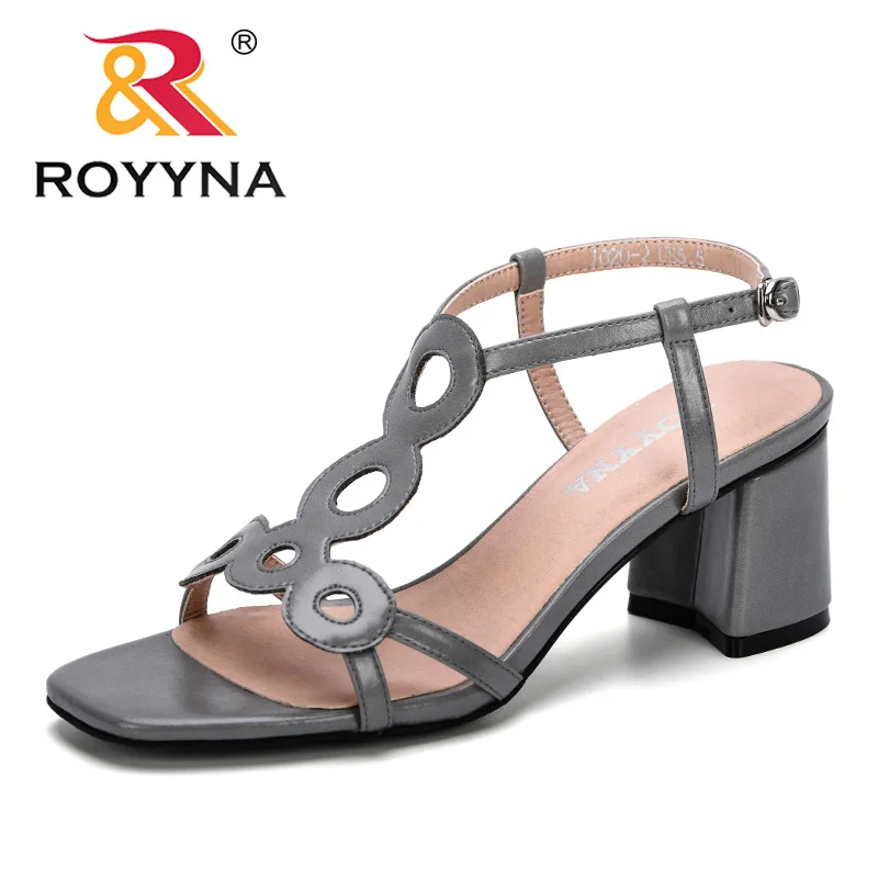 ROYYNA/Новинка года; Модные женские босоножки; Милые Удобные Пляжные сандалии; Feminimo; Повседневная летняя обувь; модная женская обувь - Цвет: Gray