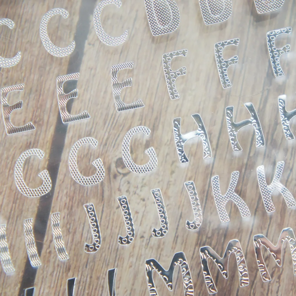 1 лист Золотой номер персонажа дизайн бумаги тикер тег Дизайн Подарок украшения