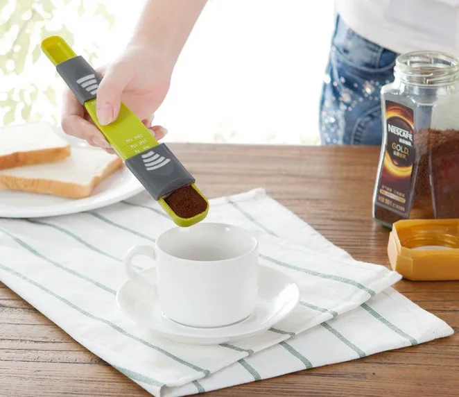 1 шт. легкая кухонная Регулируемая количественная ложка молочная восемь киосков