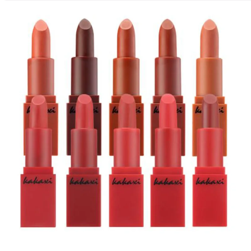 5 цветов/набор губная помада тыква/красный жидкий увлажняющий питательный блеск