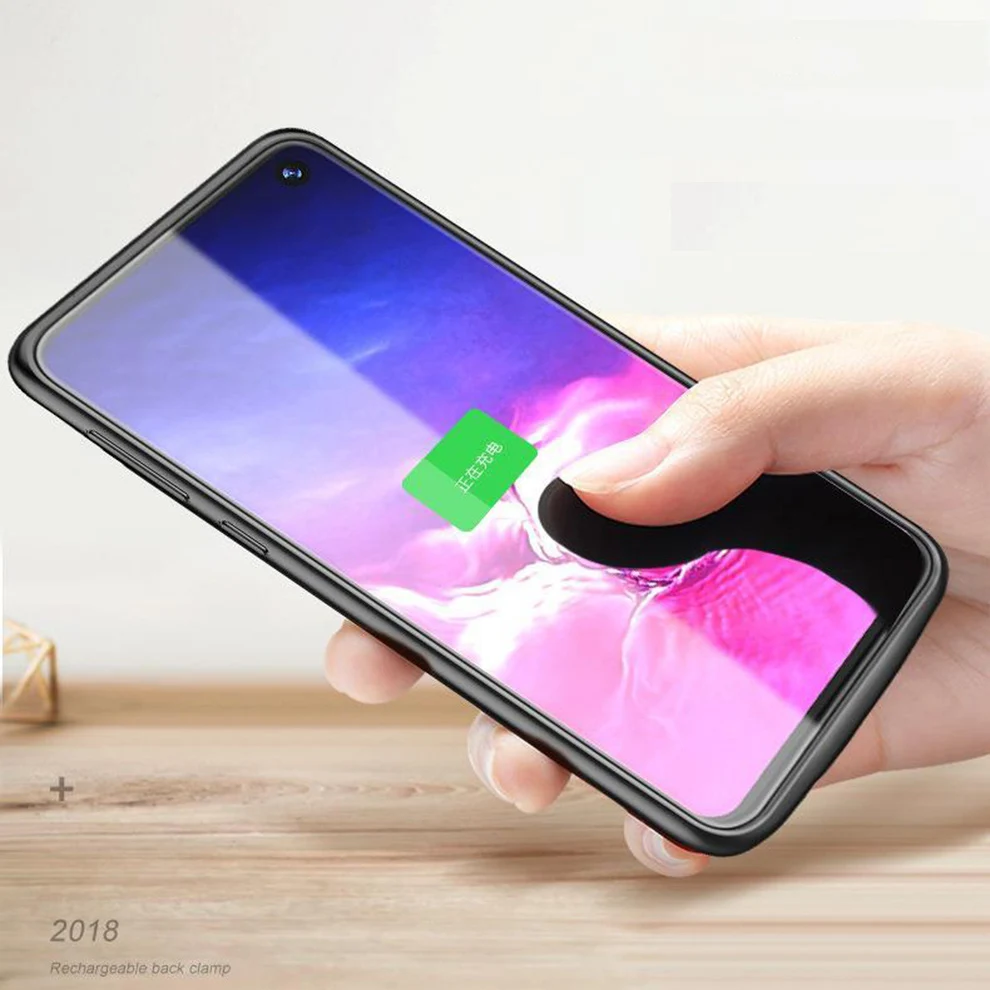 Vogek 5000 мАч зарядное устройство чехол для Samsung Galaxy S10 Plus внешний портативный