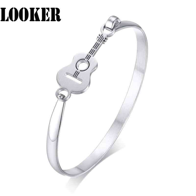 Женский браслет для женщин Простой из нержавеющей стали цвет под серебро мужские