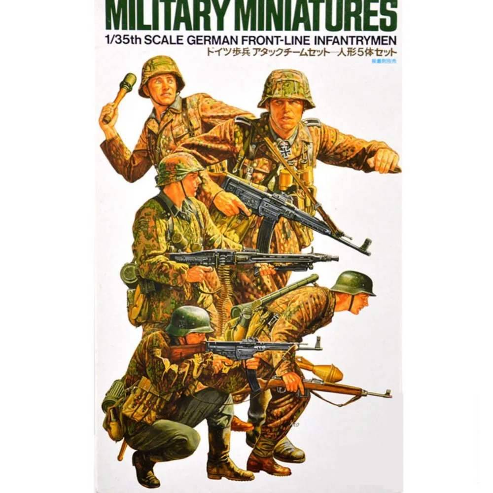 Tamiya 35196 1/35 Немецкий набор миниатюрной пехоты передней линии сборка военные