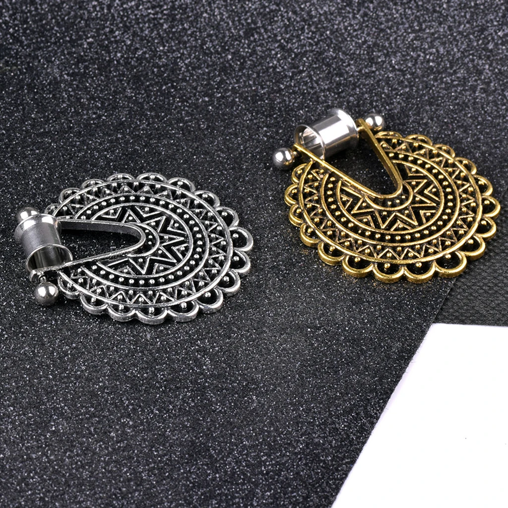 Magiideal Boho полые филигранные цветы из нержавеющей стали Висячие Затычки Для туннельного пирсинга винтажный калибр 6 мм-12 мм