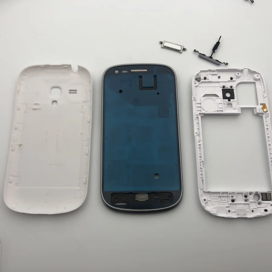 Полный корпус для Samsung Galaxy S3 mini передняя рамка + средняя крышка аккумулятора