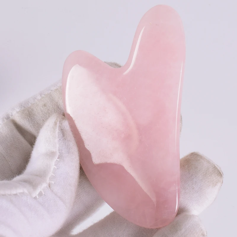Нефритовый ролик Gua Sha набор инструментов для иглоукалывания соскабливание натуральный розовый кварц массаж лица для похудения против морщин целлюлит шеи подарочная коробка