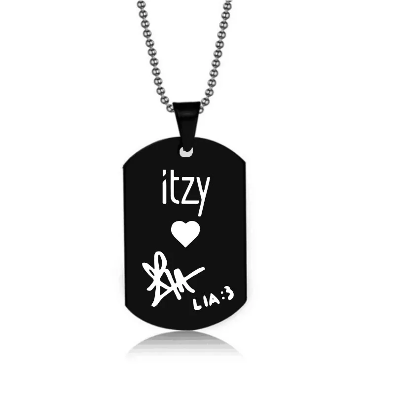 Ожерелье ITZY с подвеской в стиле KPOP для корейской группы девушек ожерелья из