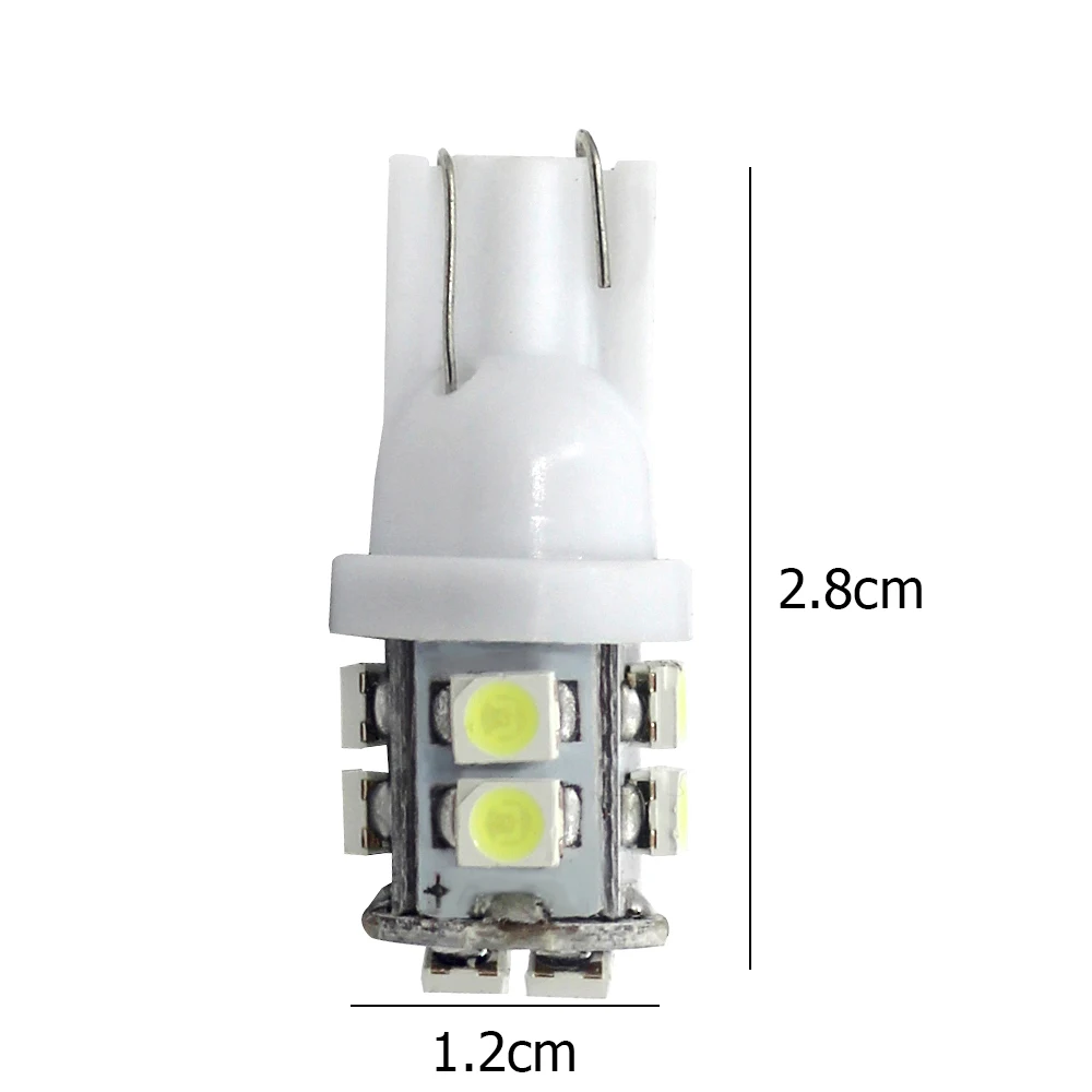 BA9S Led 12V DC T4W T10 T11 3528 10 SMD обратный светильник Автомобильные светодиодные лампы белый синий красный зеленый Янтарный розовый, ледяной голубой