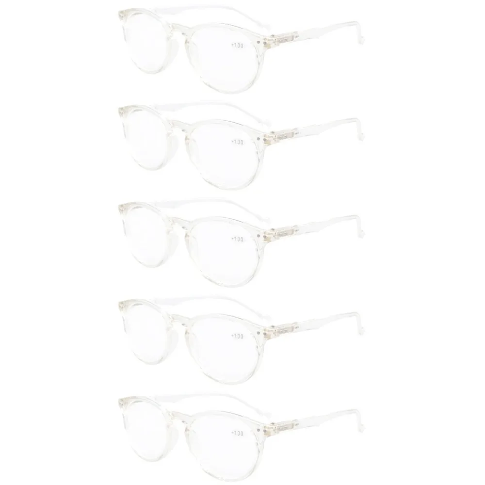 R071 Eyekepper 5 Pack овальные круглые пружинные петли очки для чтения включает в себя