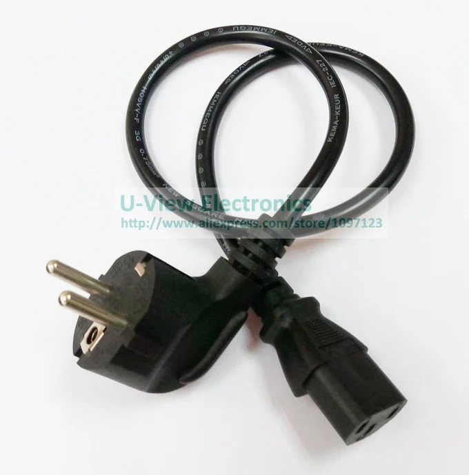 Европейский силовой провод Schuko к C13 шнур питания 3Pin папа IEC320 женский кабель