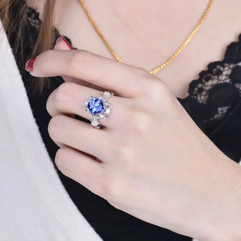 Женское свадебное кольцо LOVERJEWELRY из настоящего белого золота 14 к 585 пробы с