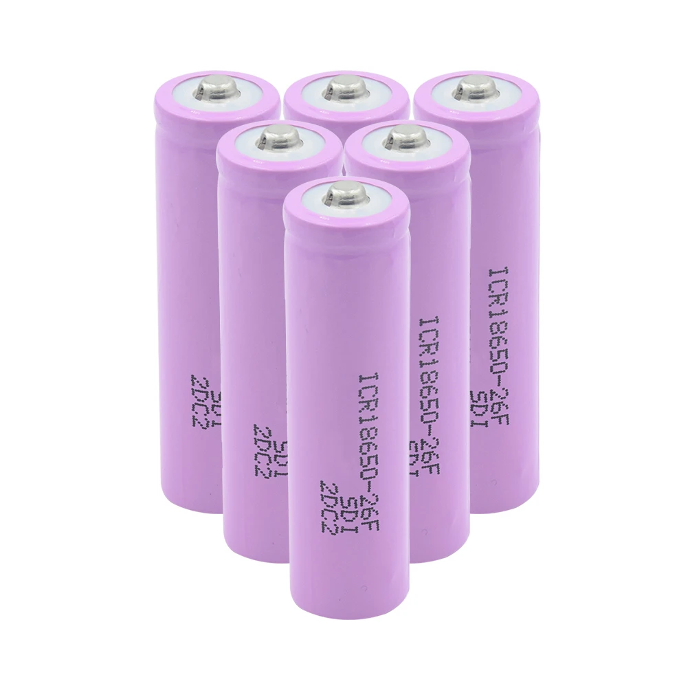 6/8/10 шт 3 7 В Розовый 2600mAh 18650 26F литий ионные аккумуляторы для налобного фонаря