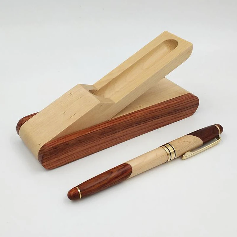 Luxury Handmade Rosewood Maple Fountain Pen Set Writing Natural Fight wood Pen Set for bussiness and school office as gifts