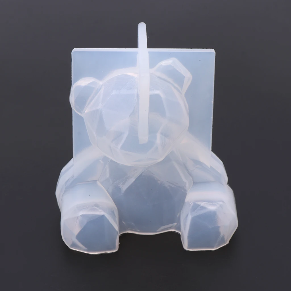 1 Набор, силиконовая формочка в виде животного, сделай сам, ручной работы, Набор для изготовления, медведь, кролик, кошка, коготь, форма, ожерелье, подвеска, ювелирные изделия, Кристальные полимерные формы