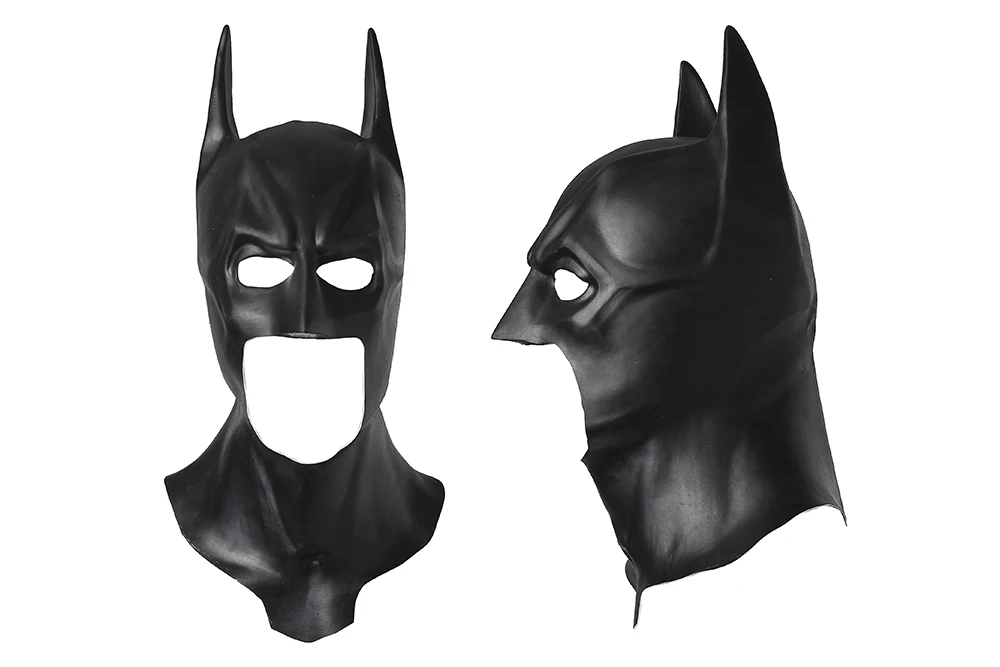 CostumeBuy Бэтмен косплей супергерой косплей Бэтмен Маска пояс Необычный кожаный плащ косплей Лига Справедливости Бэтмен аксессуары - Цвет: mask