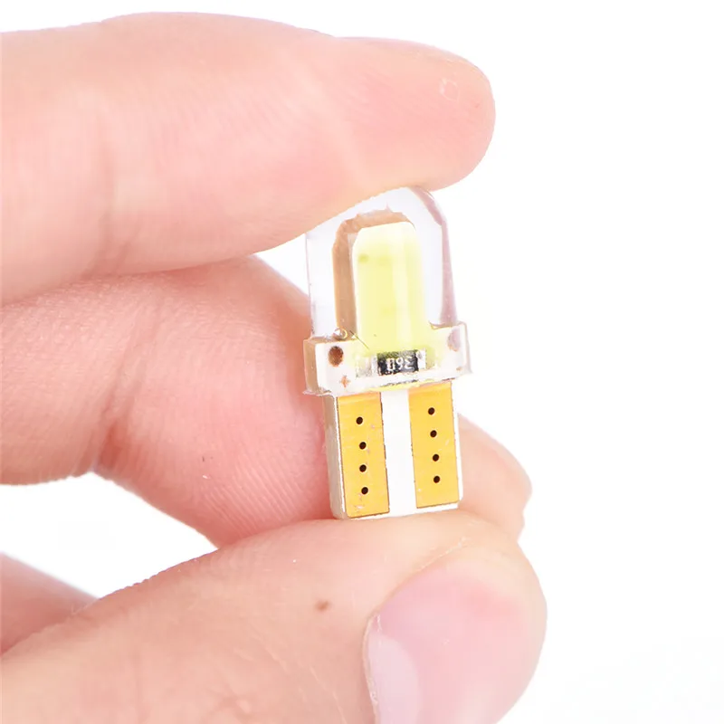 10 шт. Авто Клин габаритный фонарь светодиодный W5W T10 194 168 COB 8SMD CANBUS яркая кварцевая