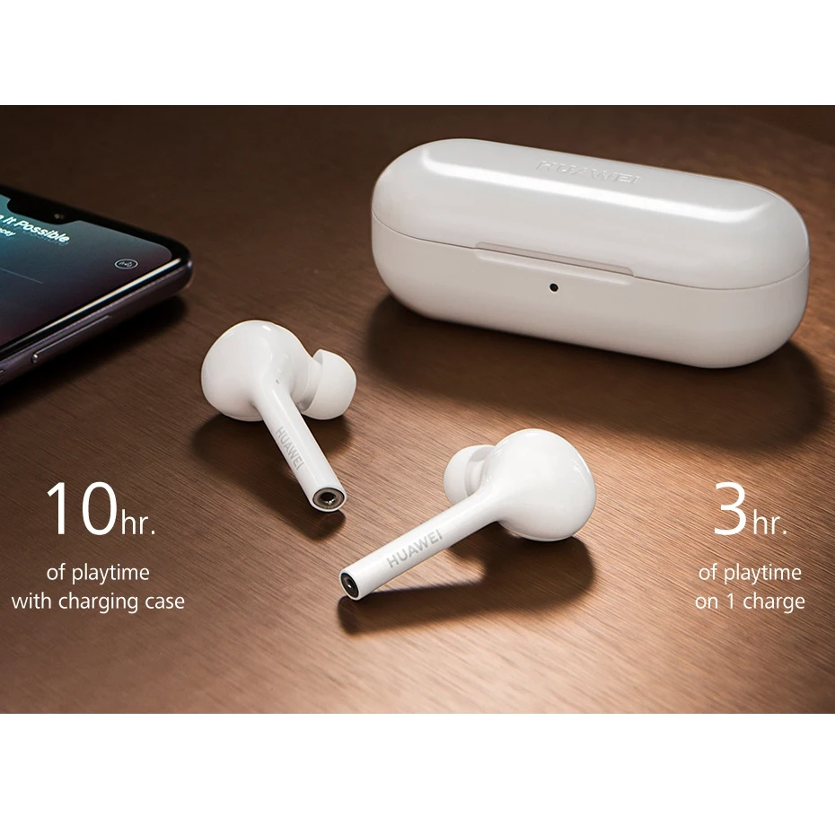 Huawei FreeBuds глобальная версия беспроводные наушники Hi Fi водостойкий IP54 10 H play time Tap