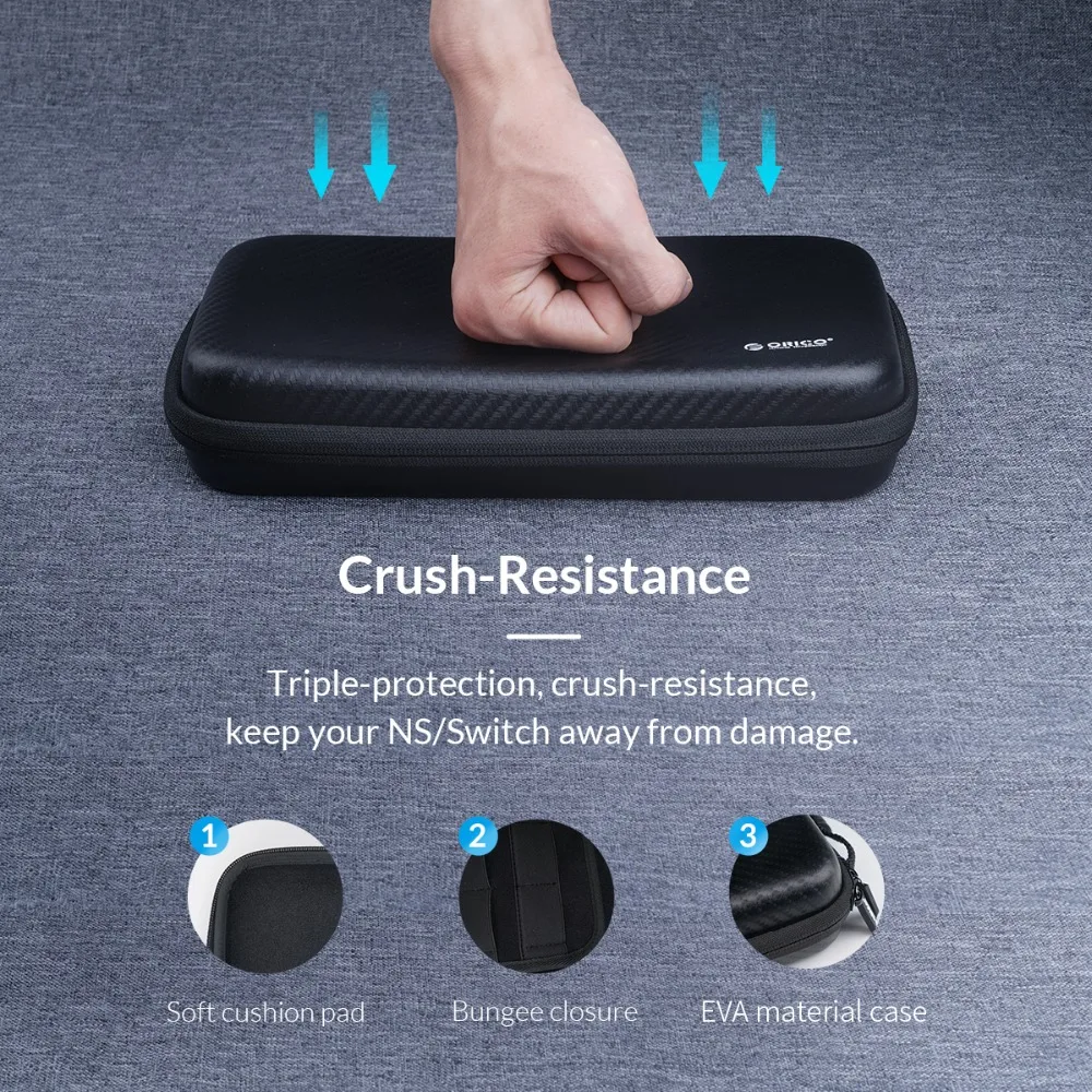 Водонепроницаемая сумка ORICO EVA для хранения жестких дисков вместительный чехол