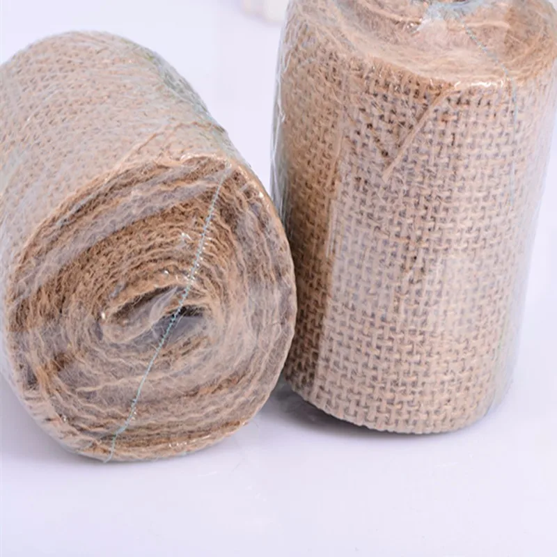 5 ярдов 4 см Натуральная льняная джутовая Мешковина гессианская лента для торта